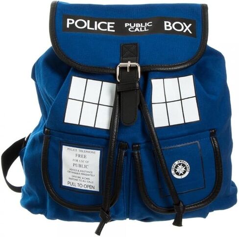 BioWorld Doctor Who Tardis Knapsack Backpack 14 × 17in in Saudi Arabia