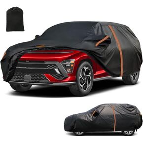 Custom Fit Waterproof SUV Car Cover for 2018–2025 Hyundai Kona – All-Weather Outdoor Protection with Zipper Door, Windproof, Snowproof, UV & Dust Resistant in Kuwait