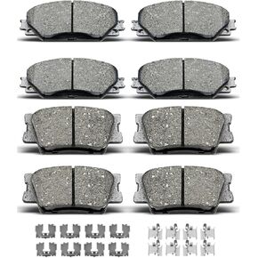 D1210 D1212 8pcs Ceramic Front Rear Brake Pads With Clips Fit For 2010-2012 For Lexus HS250h,2006-2018 For Toyota RAV4 in Saudi Arabia