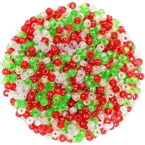 UPINS 1200Pcs Fall Pony Beads, Autumn Thanksgiving Pony Beads for Jewelry Making Yellow Orange Red Brown Pony Beads Thanksgiving Party Decoration Necklace Bracelets Hair Crafts Supplies in Kuwait