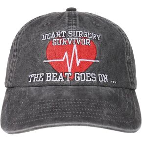 InnoBeta Heart Surgery Recovery Gifts Cap for Men, Women, Funny Adjustable Embroidered Hat Baseball Cap Grey in Saudi Arabia