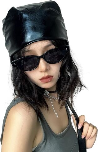 Leather Head Wrap Headscarf Vintage Headcover Turban Evening Party Music Festival Scarf for Women in Saudi Arabia
