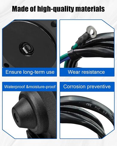Power Tilt Trim Motor Fit for Suzuki DF150 DF175 2006-2018 Outboard Engine, Replace 38100-96J12 38100-96J11 38100-96J10 38100-96J01, Rustproof Reversible With O-Ring in Saudi Arabia