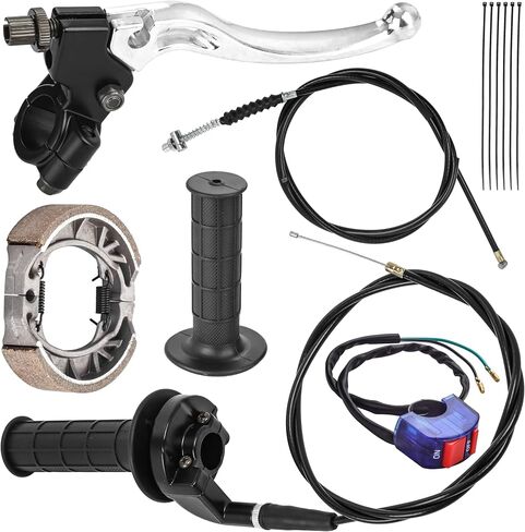 BlueStars Mini Bike Throttle Assembly Kit 7/8" 22mm Handlebars - Compatible with Coleman BT200X CT200U CT200U-EX Baja Warrior Massimo MB165 MB200 Predator 212cc 196cc 200cc 6.5hp in Saudi Arabia