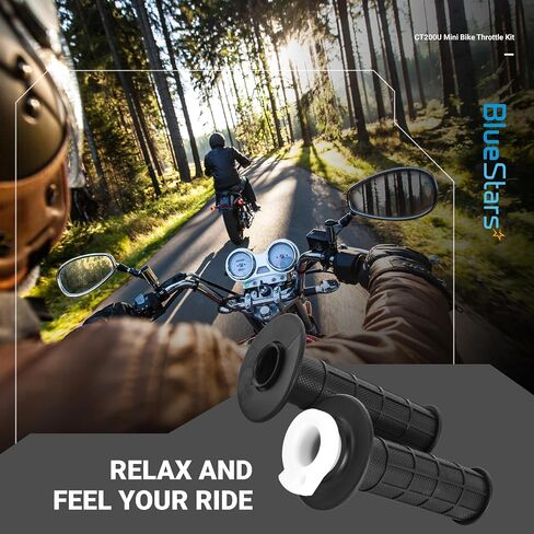 BlueStars Mini Bike Throttle Assembly Kit 7/8" 22mm Handlebars - Compatible with Coleman BT200X CT200U CT200U-EX Baja Warrior Massimo MB165 MB200 Predator 212cc 196cc 200cc 6.5hp in Saudi Arabia
