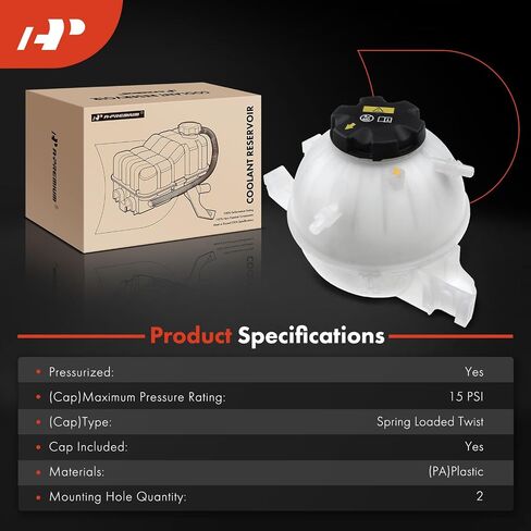 A-Premium Engine Soodant Overflow Recovery Tank [w/cap] متوافق مع BMW X3 2018-2020 2.0L 3.0L ، X4 2019-2020 2.0L 3.0L in Saudi Arabia