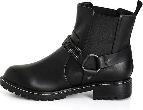City Chic Women's WIDE FIT Texas Ankle Boot, Black in Saudi Arabia