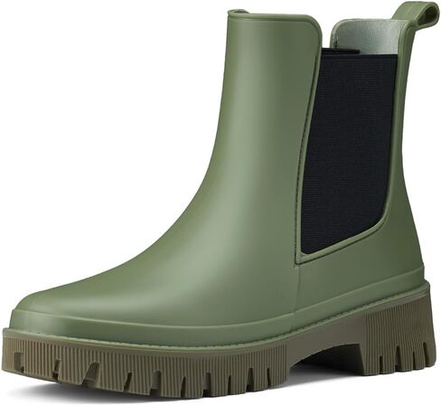 Hisea Chelsea Rain Boots Women Women Otgy Garden Boots for Women Short Rubber Boot Outdoor في الهواء الطلق in Kuwait