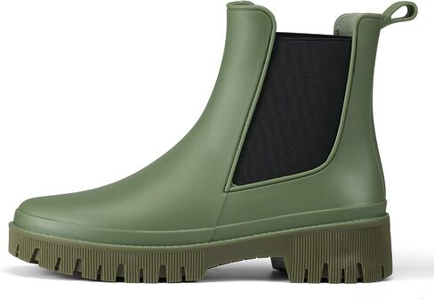 Hisea Chelsea Rain Boots Women Women Otgy Garden Boots for Women Short Rubber Boot Outdoor في الهواء الطلق in Kuwait