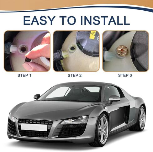 Radiator Coolant Expansion Tank Bleeder Screw, Automotive Replacement Engine Coolant Recovery Kits, Radiator Expansion Tank Drain Screw with Rubber O-ring for X1 X3 E46, Replace OEM#17111712788 in Saudi Arabia
