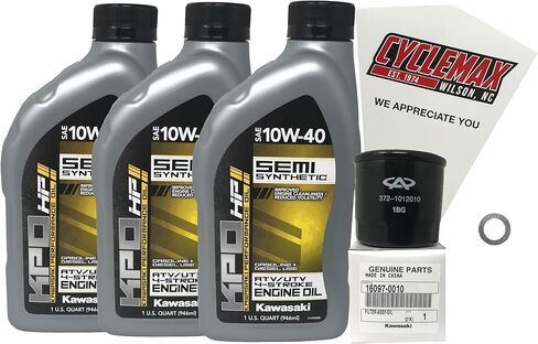 Oil Change Kit compatible with 2015-2023 Kawasaki MULE PRO FX FXR FXT Semi-Synthetic in Saudi Arabia