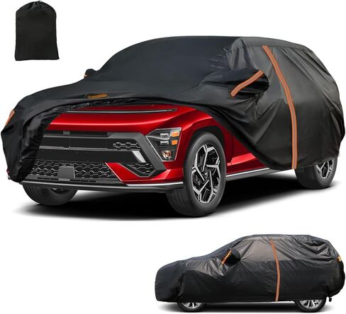 Custom Fit Waterproof SUV Car Cover for 2018–2025 Hyundai Kona – All-Weather Outdoor Protection with Zipper Door, Windproof, Snowproof, UV & Dust Resistant in Kuwait