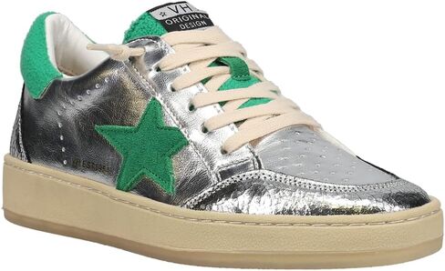 Vintage Havana Women's Denisse Sneaker, Black/Gold Glitter, 8 in Saudi Arabia