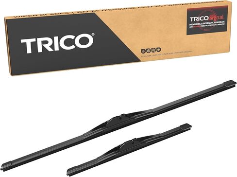 TRICO Signal Premium Silicone 26 " + 17" استبدال أدوات الزجاج الأمامي شفرات الشعاع مع مؤشر الأداء التنبئي الحصري وعمر أطول 3x لنماذج مركبة مختارة ، 2 عبوة in Saudi Arabia