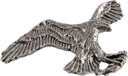 Pewter Osprey العتيقة مع سمك السلمون المرقط في المخالب دبوس B058 in Saudi Arabia