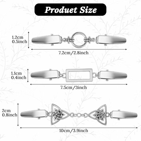 3 PCS Clips Vintage Dress Clips Back Cinch ، Shawl Sweater Brooch Shirt Clips for Women Clothing Cincher Clip Clip Retro Cardigan Clips Clips Clips for Women Girls ، 3 Styles in Saudi Arabia