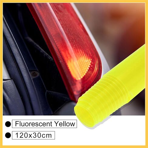 Vinyl Air Tint Wrap Film Protection Roll 30x120cm 12x47 Inch for Car Headlight Taillight Fog Light Sider Marker Light Fluorescent Yellow Auto Replacement Parts in Saudi Arabia