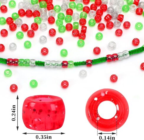 UPINS 1200Pcs Fall Pony Beads, Autumn Thanksgiving Pony Beads for Jewelry Making Yellow Orange Red Brown Pony Beads Thanksgiving Party Decoration Necklace Bracelets Hair Crafts Supplies in Kuwait