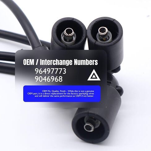 55400 Ignition Spark Slug Wires مجموعة من 4 متوافقة مع شيفروليه أفيو 2004-2018 ، AVEO5 2006-2008 ، Daewoo Lanos 1999-2002 ، Pontiac Wave 2005-2008 ، Wave5 2005-2007 ، Suzuki Swift+ 2004-2007 in Saudi Arabia