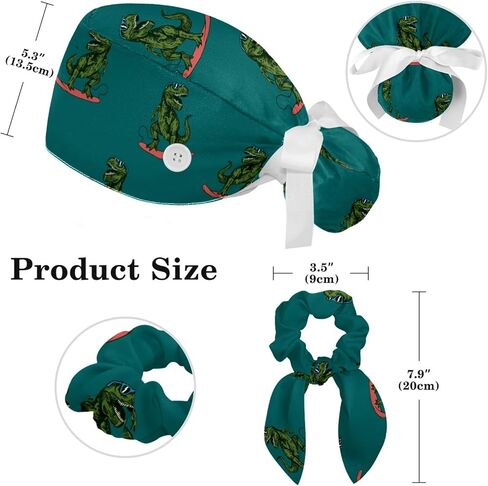 Working Cap + Hair Tie Bouffant Caps Tie Back Hat with Sweatband Scrub Hat Bee Turban Cap in Saudi Arabia