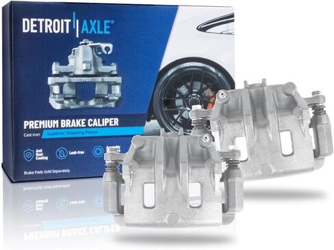 Detroit Axle - 2pc Front Brake Calipers for 2002 2003 2004 Kia Sedona Disc Brake Calipers w/Brackets Replacement Assembly in Saudi Arabia