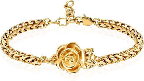 shajwo Cremation Jewelry Rose Flower Urn Bracelet for Human Ashes for Women Girl Adjustable Memorial Keepsake Link Bracelet in Saudi Arabia