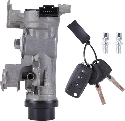 Ignition Switch Lock Assembly 1K0905851B Compatible for VW Jetta 06-18 w/Remote Control Key Shell in Saudi Arabia
