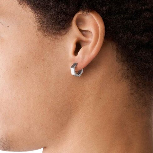 Diesel All Gender Silver Stainless Steel Cuff Earring (Model: DX1316040) in Kuwait