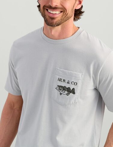 HUK Short Sleeve Performance Tee, Fishing T-Shirt for Men in Saudi Arabia