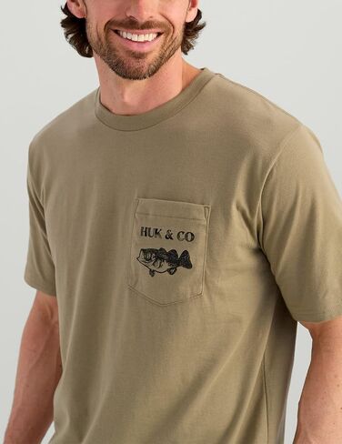 HUK Short Sleeve Performance Tee, Fishing T-Shirt for Men in Saudi Arabia