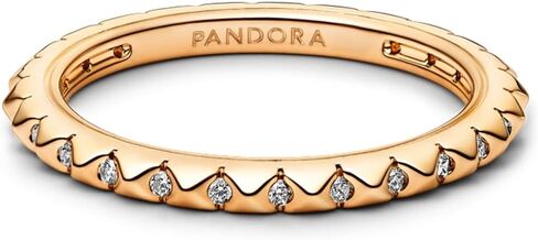 PANDORA ME خاتم هرمي - خاتم للنساء - مع زركونيا شفافة - هدية لها - مجوهرات للنساء مع علبة هدية in Saudi Arabia