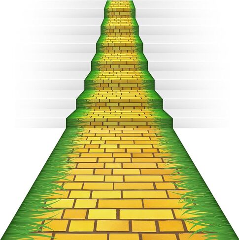 Brick Road Backdrop Brick Flower Field Runner Photography Background Birthday Party Decorations Princess Floral Party Supplies for Bridal Shower (3.28 x 32.81 ft) in Kuwait