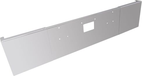 KUAFU 20" Front Bumper Assembly Compatible with 1987-2007 Peterbilt 357, 378, 379 Square Bumper W/Boxed End, Mounting & Tow Holes Without Fog Light Holes Steel Chrome 3PCS in Saudi Arabia