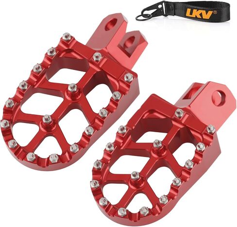 LKV Motorcycle Footpegs Dirt Bike Rest Pedal Foot Pegs Compatible with SUZUKI DRZ400 DRZ400E DRZ400S DRZ400SM RM125 RM250 RM250Z RMX250 in Kuwait