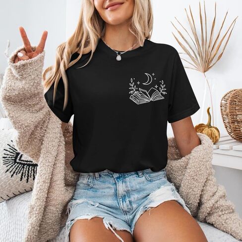 Book Shirts for Women Read Books Be Kind Stay Weird Tshirt Book Lovers Bookish Gifts Reading Shirt Bookworm Tee Tops in Saudi Arabia