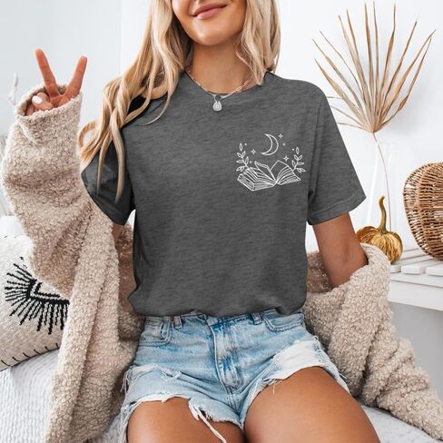 Book Shirts for Women Read Books Be Kind Stay Weird Tshirt Book Lovers Bookish Gifts Reading Shirt Bookworm Tee Tops in Saudi Arabia