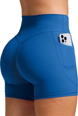 Olmlmt Biker Shorts Women 4.5" with Pockets High Waisted Spandex Yoga Workout Shorts in Saudi Arabia