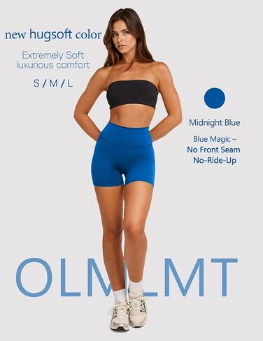 Olmlmt Biker Shorts Women 4.5" with Pockets High Waisted Spandex Yoga Workout Shorts in Saudi Arabia
