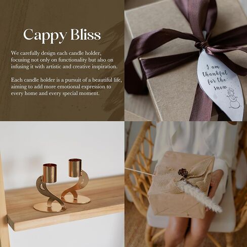 مجموعة حامل الشمعة 2PCS - حاملي الشمعدان الذهبي لشموع تفتق وعمود ، مركزية مزينة أنيقة لطاولة الطعام ، زفاف ، ديكور المنزل ، Fit 3/4 "و 7/8" Candle & LED (6852) in Kuwait