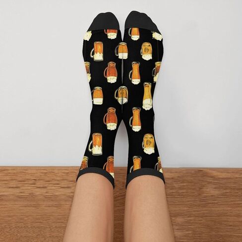 Police Funny Novelty Socks Casual Athletic Crazy Crew Socks For Women Men in Kuwait