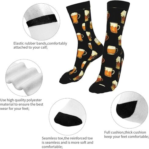 Police Funny Novelty Socks Casual Athletic Crazy Crew Socks For Women Men in Kuwait