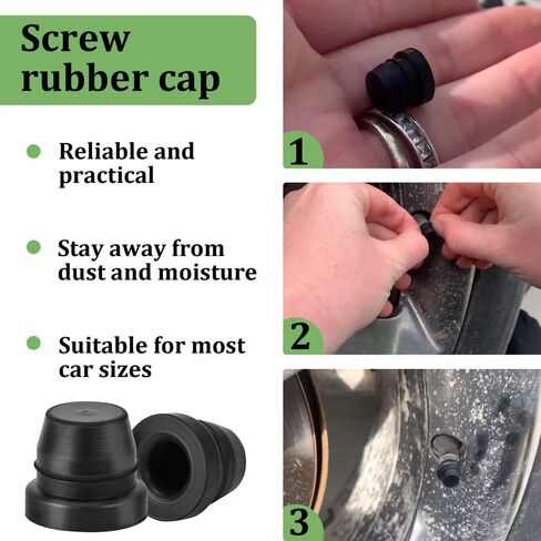 18PCS Car Brake Bleeder Screw Caps, Rubber Auto Grease Fitting Dust Zerk Covers, Waterproof Vehicle Brake Bleeder Nipple Caplier Accessories, Universal for Bicycle, Car, Motorcycle in Saudi Arabia