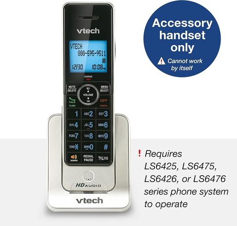 هاتف VTech LS6331 القابل للتوسيع اللاسلكي مع جهاز إرسال قابل للتركيب DECT 6.0 DECT/WALL ، ومكبر صوت الهاتف المزدوج المزدوج ، والهاتف الأرضي مع مانع الاتصال الذكي in Saudi Arabia