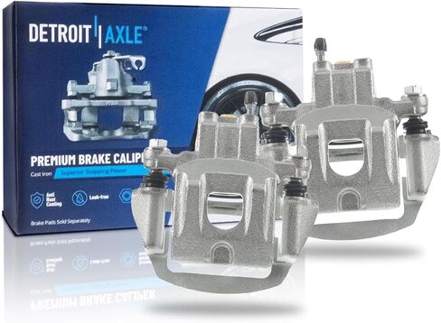 Detroit Axle - 2pc Rear Brake Calipers for Lexus RX330 RX350 RX400h Toyota Highlander Disc Brake Calipers with Brackets Assembly Replacement in Saudi Arabia