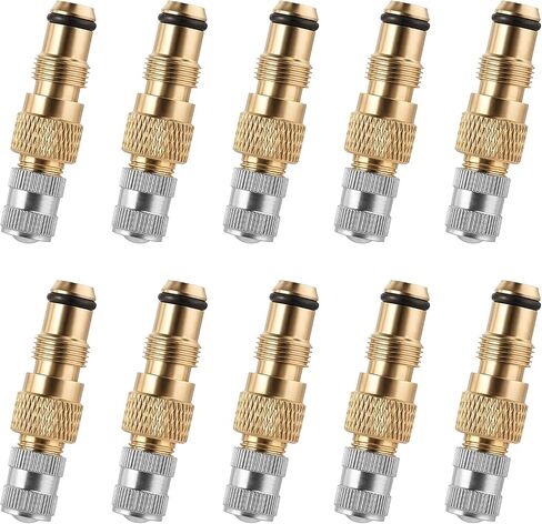 10 Pcs Tractor Air Liquid Valve TR218A TR618A CH3 Brass Tire Valve Stems Core Housings Replacement for Tubeless Tires Industrial Agricultural Wheels Clamp-in Tire Stems in Saudi Arabia
