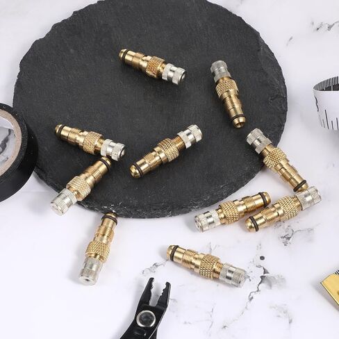 10 Pcs Tractor Air Liquid Valve TR218A TR618A CH3 Brass Tire Valve Stems Core Housings Replacement for Tubeless Tires Industrial Agricultural Wheels Clamp-in Tire Stems in Saudi Arabia