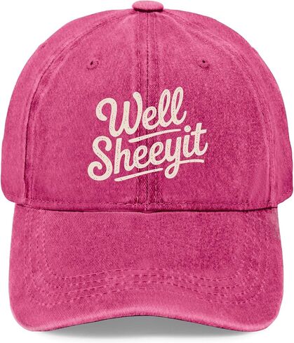 Well Sheeyit Hat for Men Women Vintage Washed Distressed Baseball Cap Cool Cap for Grandma in Saudi Arabia