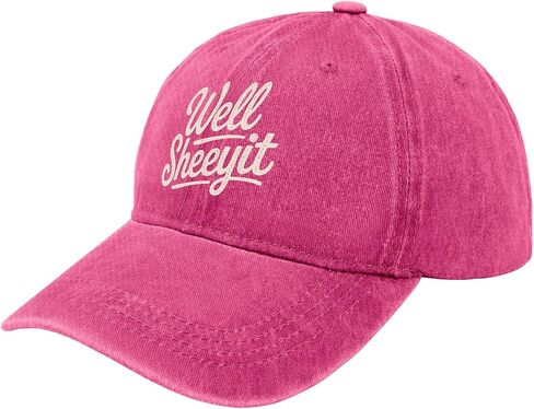 Well Sheeyit Hat for Men Women Vintage Washed Distressed Baseball Cap Cool Cap for Grandma in Saudi Arabia