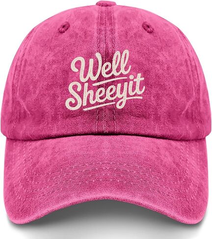Well Sheeyit Hat for Men Women Vintage Washed Distressed Baseball Cap Cool Cap for Grandma in Saudi Arabia