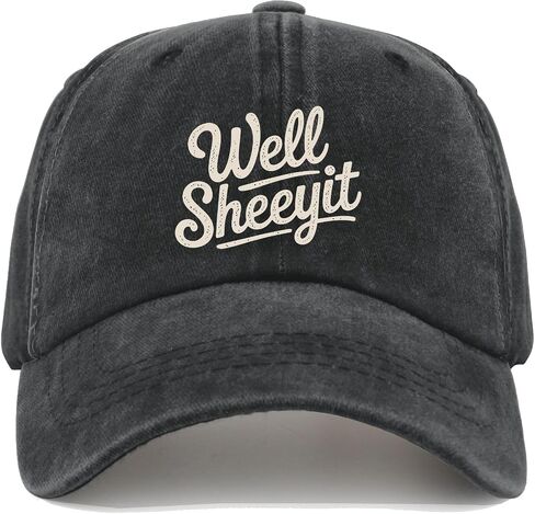 Well Sheeyit Hat for Men Women Vintage Washed Distressed Baseball Cap Cool Cap for Grandma in Saudi Arabia